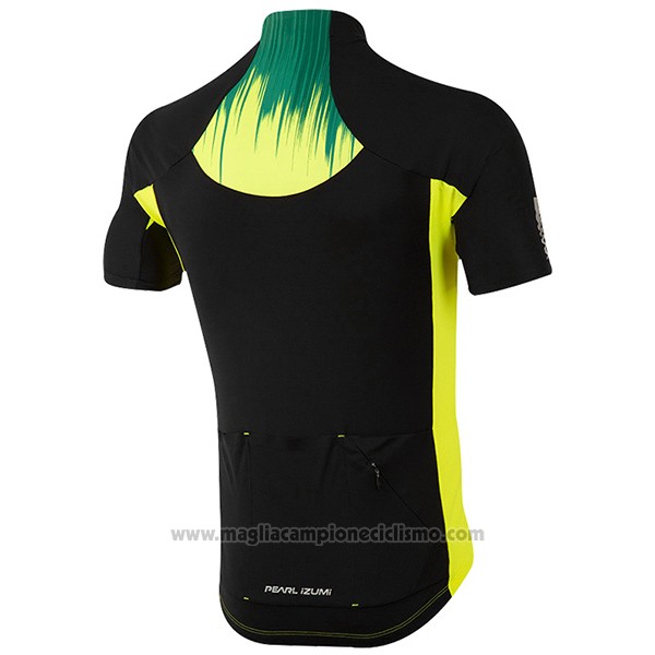 2017 Abbigliamento Ciclismo Pearl Izumi Giallo e Nero Manica Corta e Salopette